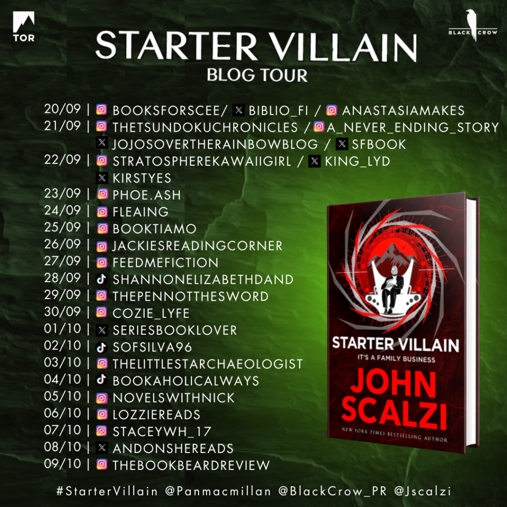 StarterVillain Blog Tour Social Asset 1024x1024 - Starter Villain by John Scalzi